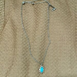 Adjustable turquoise’s silver necklace